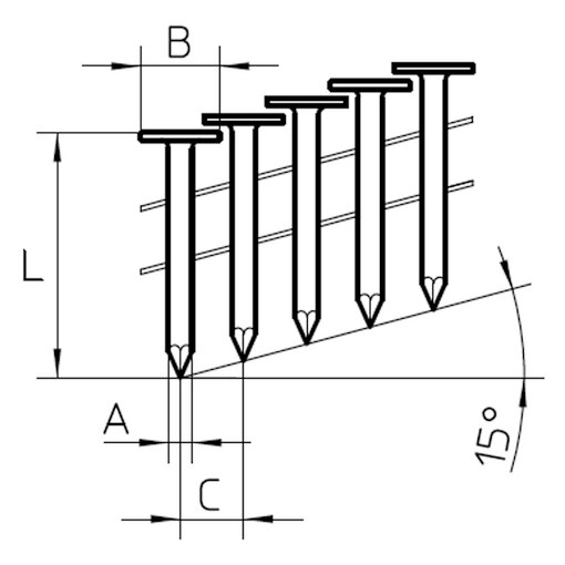 Dachpappnägel B-IX 3,05x25 mm feuerverzinkt